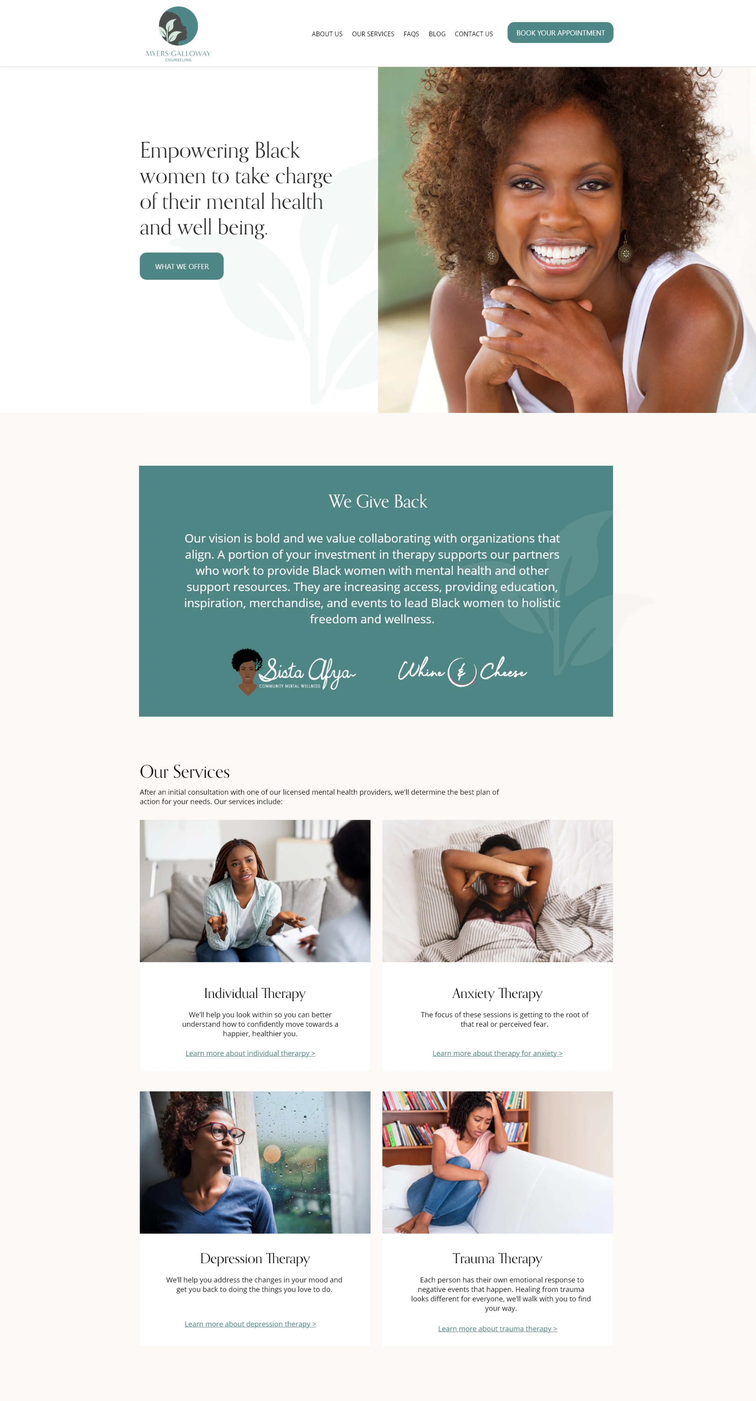 Myers-Galloway Counseling website design