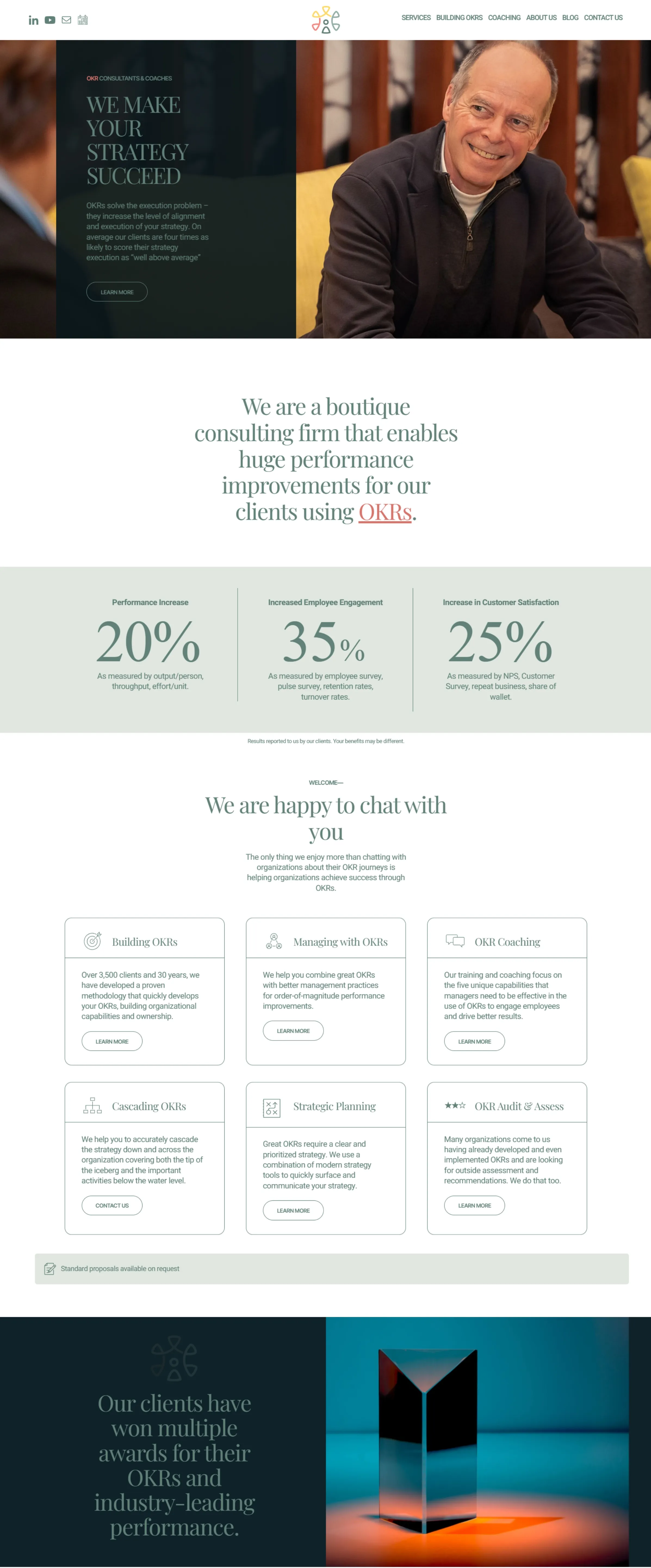 PM2 Consulting website design